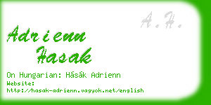adrienn hasak business card